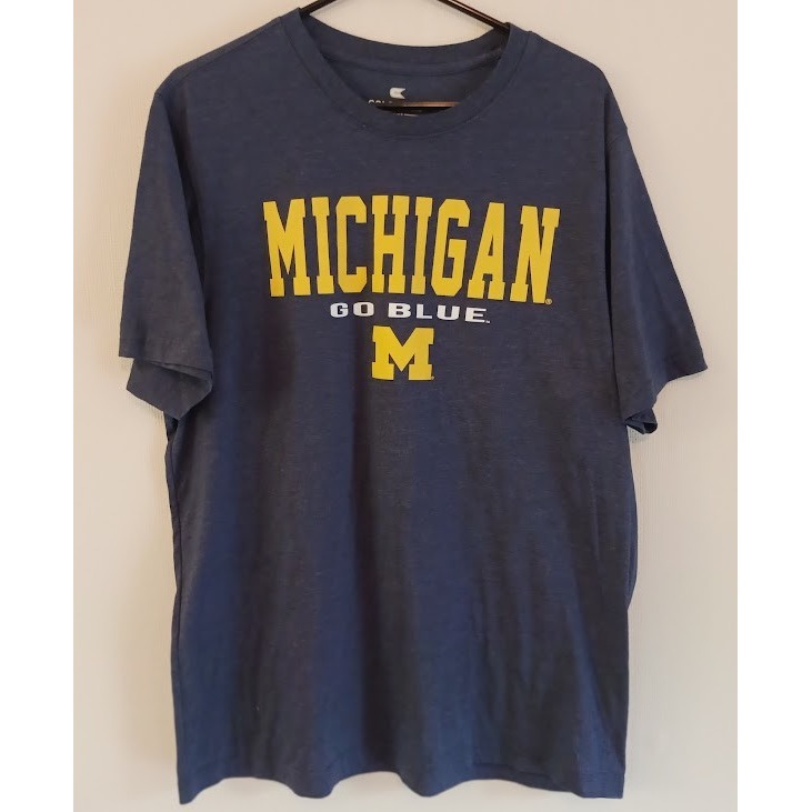 Michigan "Go Blue", Graphic Tee Shirt, Xl Cotton, Colosseum, College Jersey